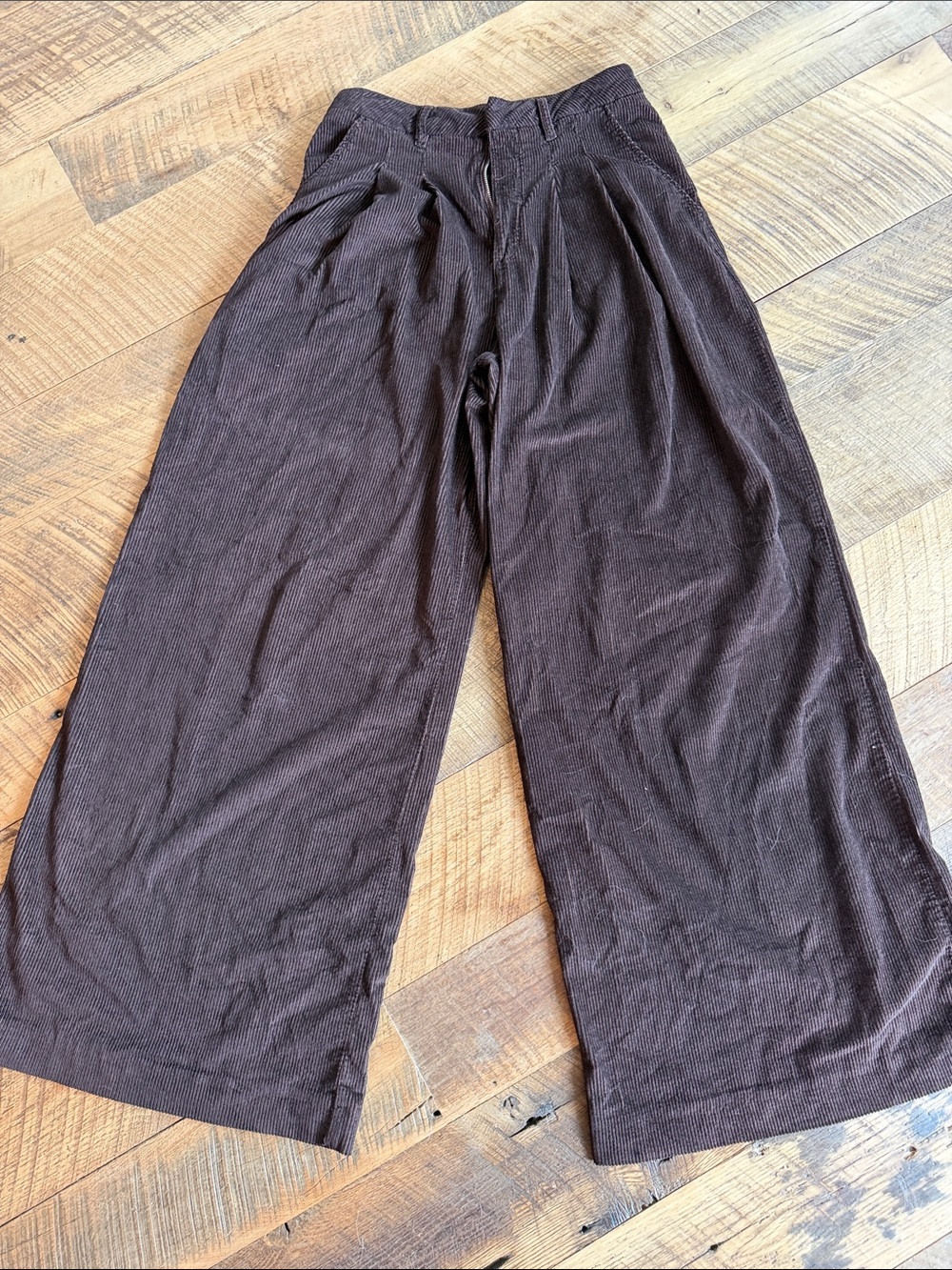 Maeve Avery Corduroy Pants in Dark Brown